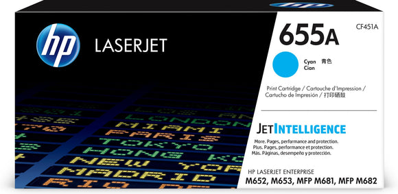 HP 655A Cyan Toner Cartridge