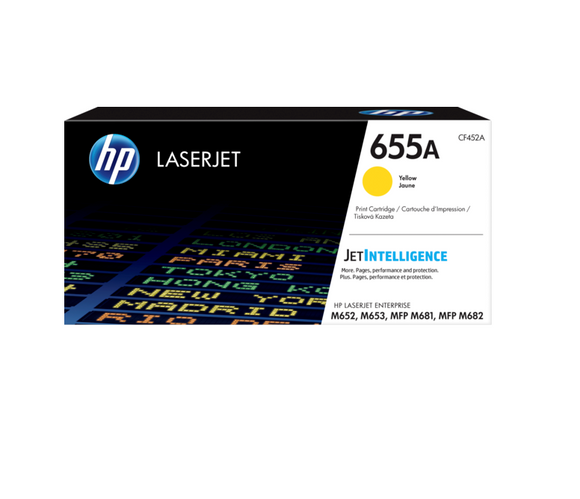 HP 655A Yellow Toner Cartridge