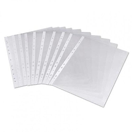 Value Punched Pockets A4 Medium Weight Glass Clear PK100