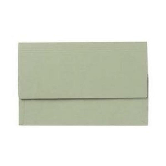 Value Document Wallet Foolscap Green PK50