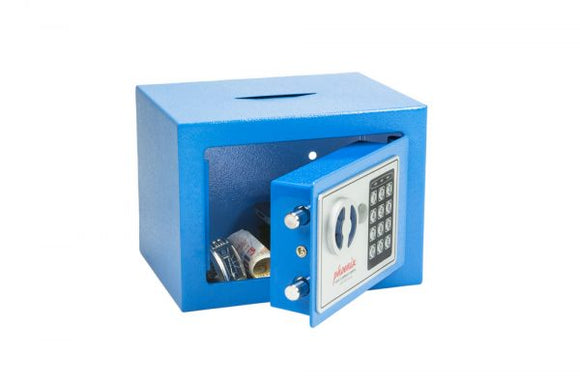 Phoenix cmpct Home Safe Electrnic Lock & dposit Slot Blue