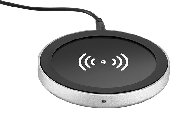 CEP Qi Wireless Charging Base With Uk Plug Metal Grey-Black