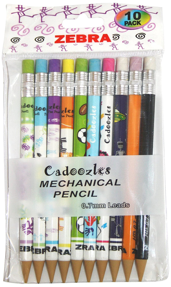 Zebra 0.7mm Cadoozle Mechanical Pencils PK10