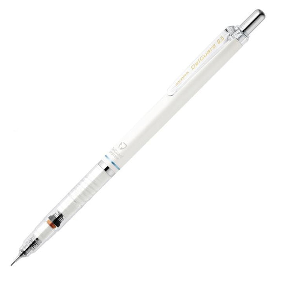 Zebra 0.5 mm Delguard Mechanical Pencil White PK1