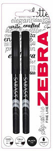 Zebra Sarasa Porous Fineliner Black PK2