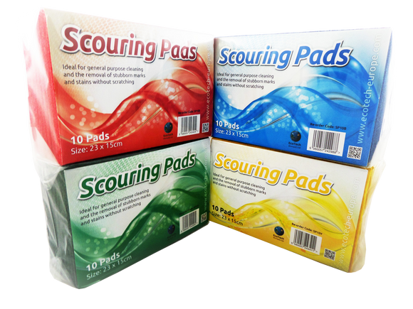 EcoTech Scouring Pads Large (23x15cm) Blue PK10