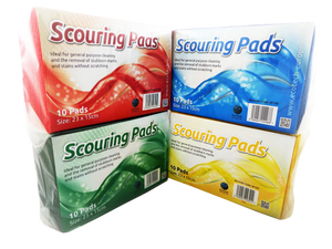 EcoTech Scouring Pads Large (23x15cm) Red PK10