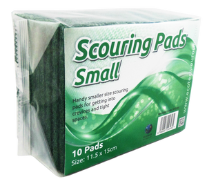 EcoTech Scouring Pads Small (11.5x15cm) Green PK10