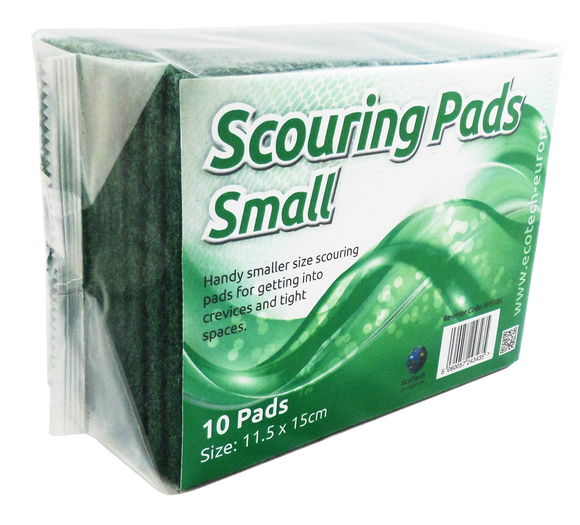 EcoTech Scouring Pads Small (11.5x15cm) Green PK10