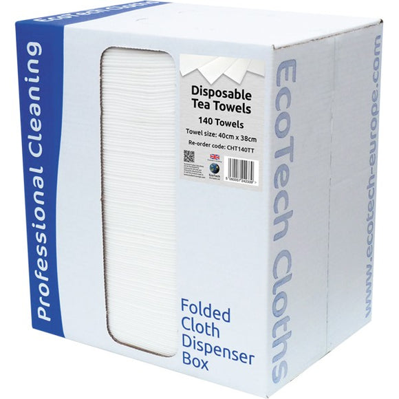 EcoTech Disposable Office Tea Towels (40x38cm) Box 140