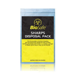 BioSafe Standard Sharps Disposal Pack 1 Application