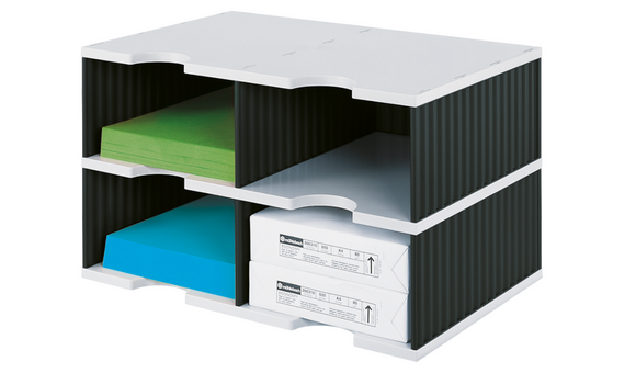 Styrodoc Duo Jumbo GY Base Unit Compartments BK Sides