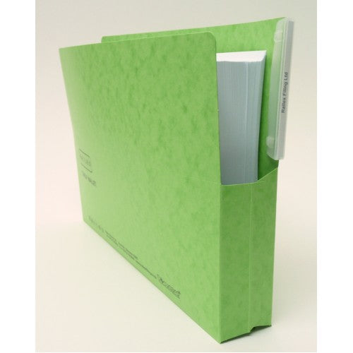 Railex Shelf Wallet Foolscap Emerald PK25