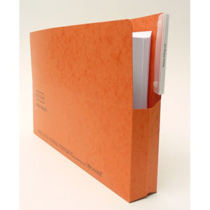 Railex Shelf Wallet Foolscap Mandarin PK25