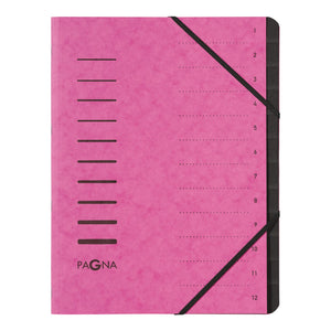 Pagna Pro 12 Part File A4 Dark Pink  PK 5