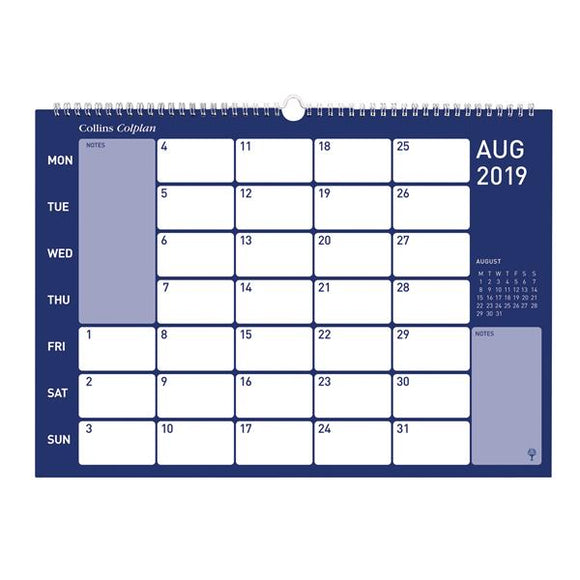 Collins A3 Memo Wall Calendar