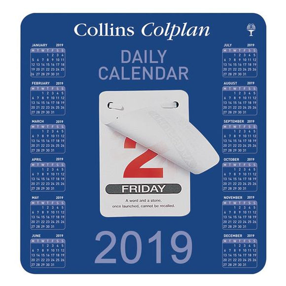 Collins Colplan Daily Block Calendar 2019