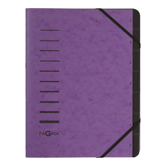 Pagna Pro 7 Part File A4 Purple  PK 5