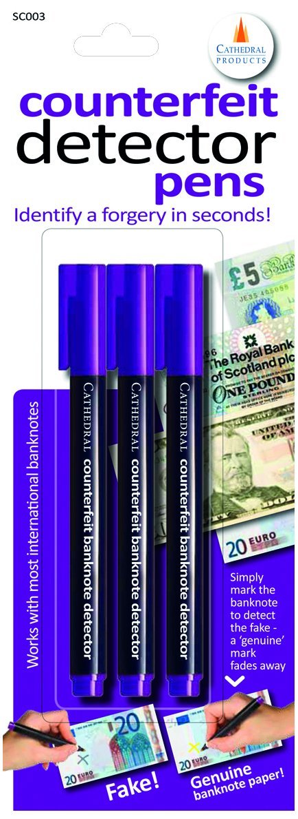 Value Counterfeit Detector Pen Pack 3