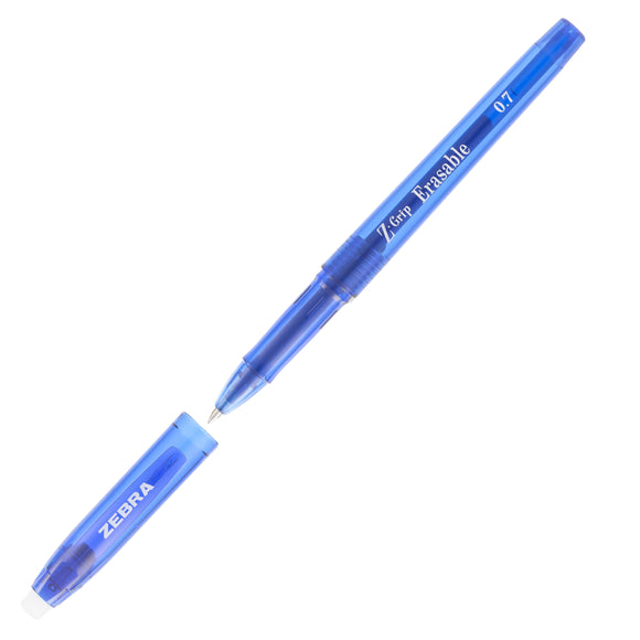 Zebra Z-Grip Erasable Gel Blue Ink 0.7mm PK12