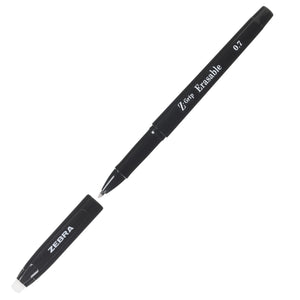 Zebra Z-grip Erasable Gel Black Ink 0.7mm PK2