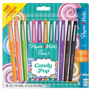 Papermate Flair Candy Pop Medium Nib PK12