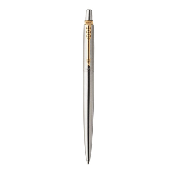 Parker Jotter Stainless Steel Gold Trim Bl