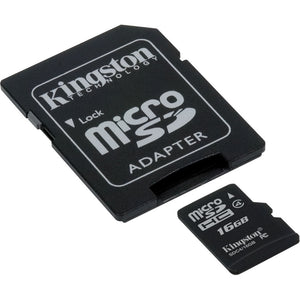 Kingston 16GB Microsdhc Class 4 Card Sd Adapt