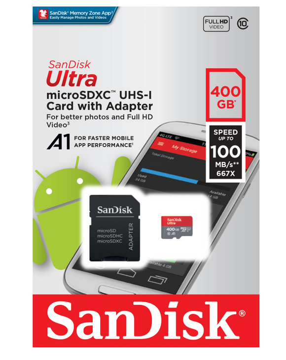 Ultra Android microSDXC 400GB  SD Ad