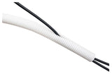 D-Line Cable Tidy Tube 1.1mx25mm White