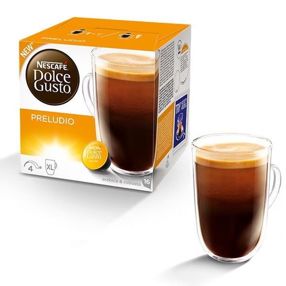 Nescafe Dolce Gusto Preludio 16 capsules (Pack 3)