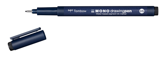 Mono Fineliner Drawing Pen Black 05 (0.46mm) PK12