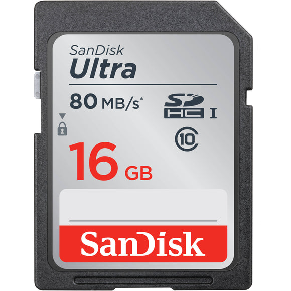 Sandisk 16GB SDHC UHSI Class 10 SD Card