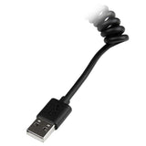 1ft Coiled Black Lightning Cable