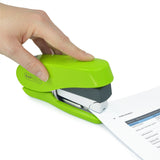 Rapesco Luna Less Efrt Half Frnt Ld Stplr Green 2000 stpls