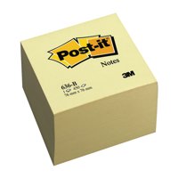 Post-it Note Cube 76x76mm Canary Yellow 636-B