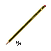 Staedtler Noris 2H Pencil 2mm Lead Black Yellow PK12