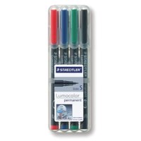 Staedtler Lumocolor OHP Pen Perm Superfine 0.4 Assrted PK4