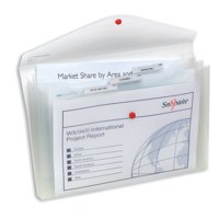 Snopake Polyfile Trio Wallet File Foolscap Clear PK5