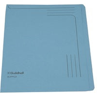 Guildhall Slipfile Open 2 Side Manilla File Blue PK50