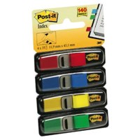 Post-it Index Flags 12mm 140 Tabs 4 Assortd Colours 683-4