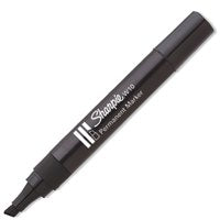 Sharpie W10 Permanent Marker Chisel Tip 1.2-5mm Line BK PK12