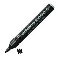 Edding 2000 C Permanent Marker Bullet Tip 1.5-3mm Black PK10