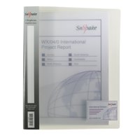 Snopake Superline Ring Binder 2-Ring 25mm A4 Clear PK10