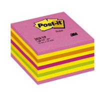 Post-it Neon Adhesive Note Cube 2028 NP