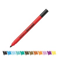 Berol Colour Broad Fibre Tipped Pen 1.7mm Black PK12