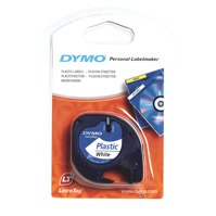 Dymo LetraTag Tape 12mm Plastic White