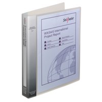 Snopake Exec Presentation Ring Binder 4 D-Ring A4 CLR (PK10)