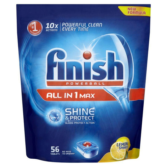 Finish All in 1 Max Lemon Dishwasher Tablet  (Pack 53)