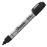 Sharpie Metal Barrel Perm Marker Small Bullet Tip Black PK12